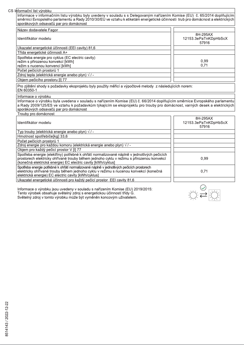 First page image of the manual for 8H-295AX