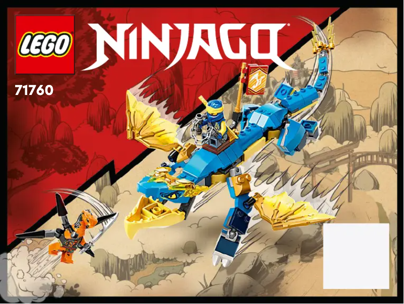 First page image of the manual for Ninjago 71760