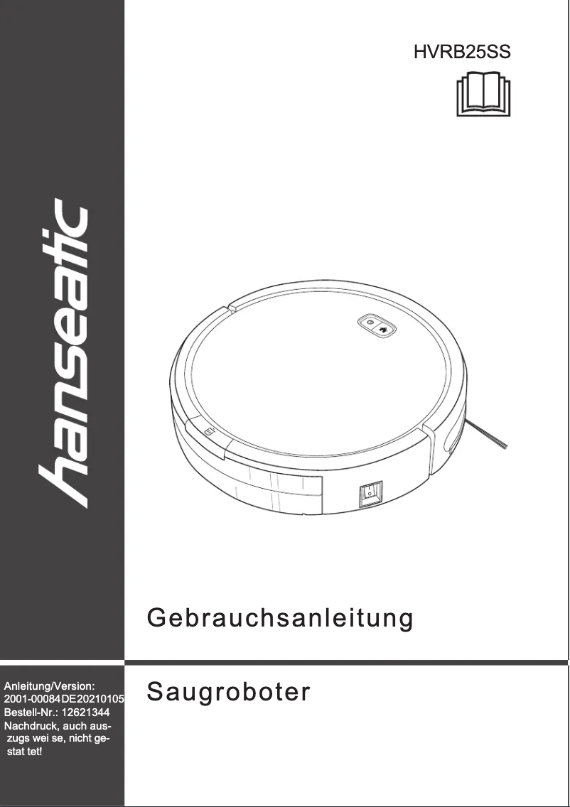 Page 1 of the manual User Manual Hanseatic HVRB25SS