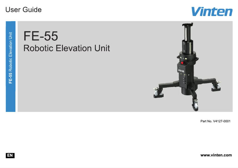 First page image of the manual for FE-55