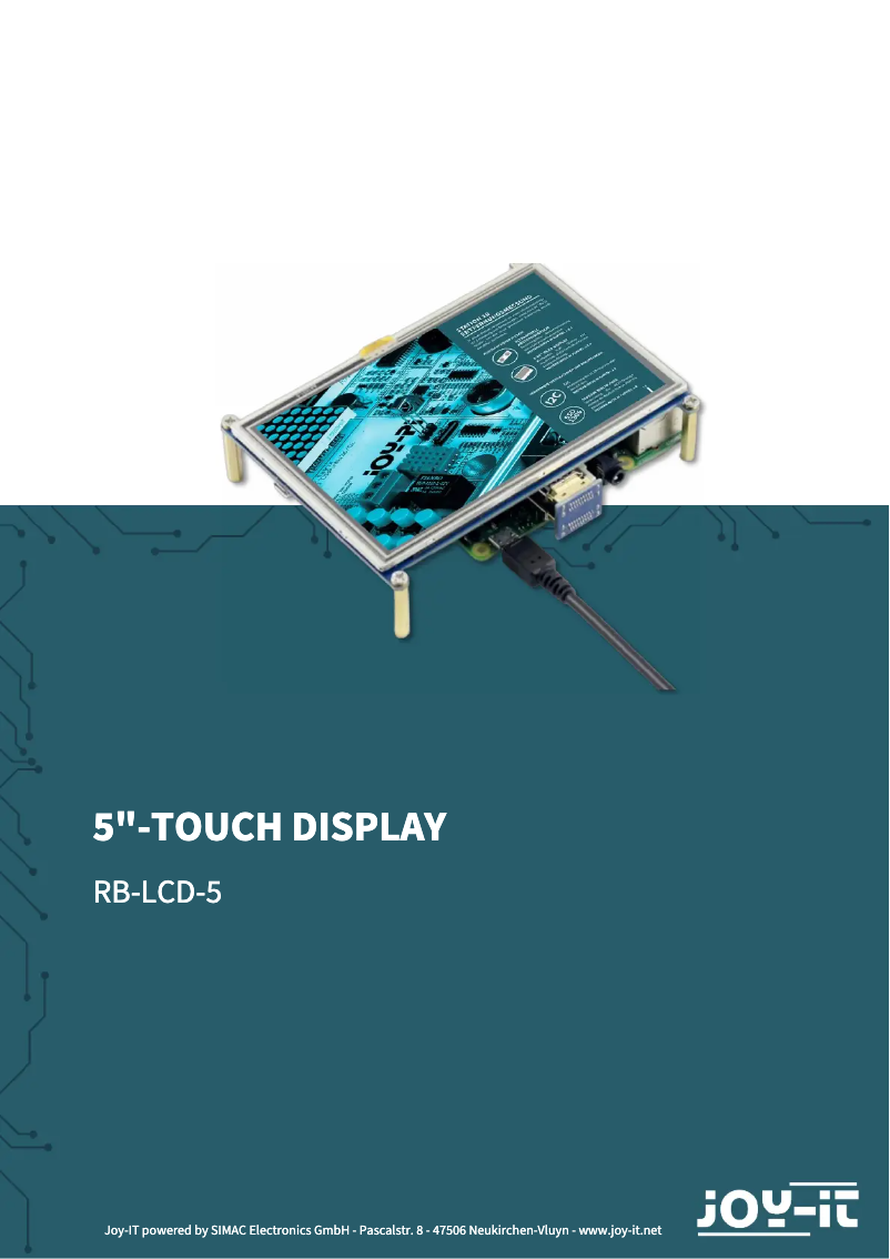 Image de la première page du manuel de l'appareil RB-LCD5