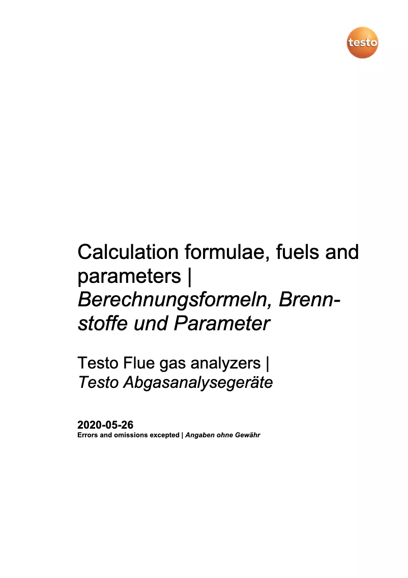 Page 1 of the manual User Manual Testo 320 basic
