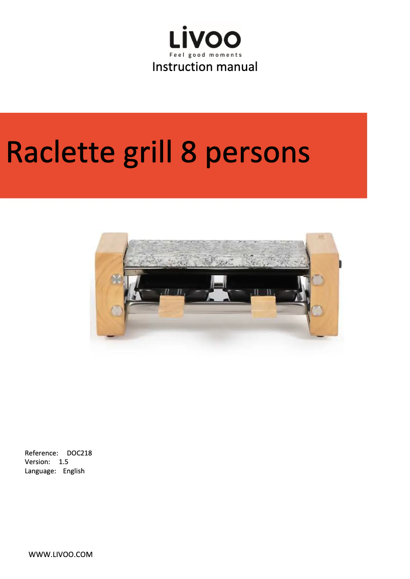 First page image of the manual for DOC218