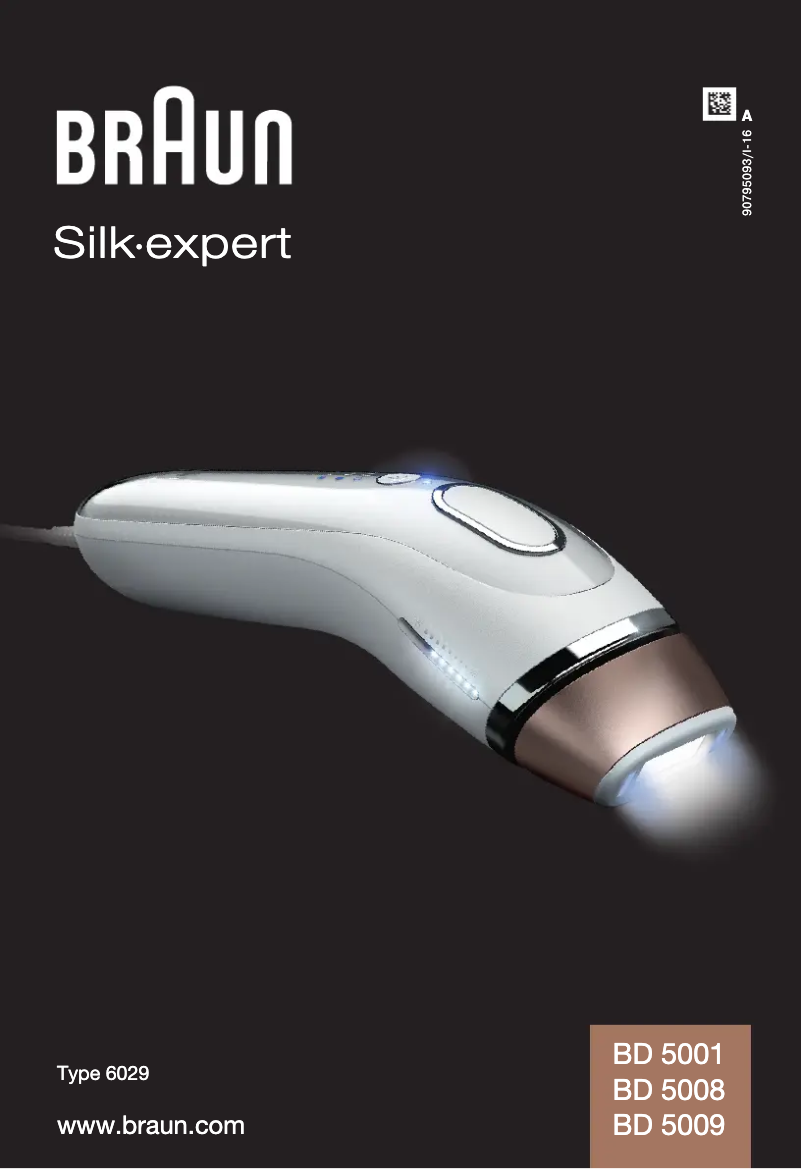 Page 1 of the manual User Manual Braun Silk-Expert BD 5008