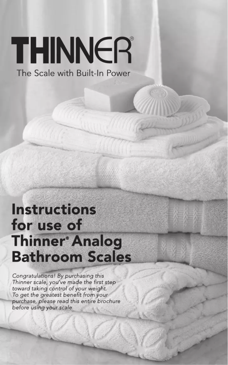 Page 1 of the manual User Manual Thinner TH101