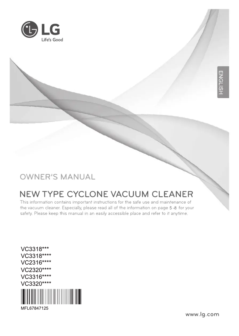 Page 1 of the manual User Manual LG VC2316NNDR