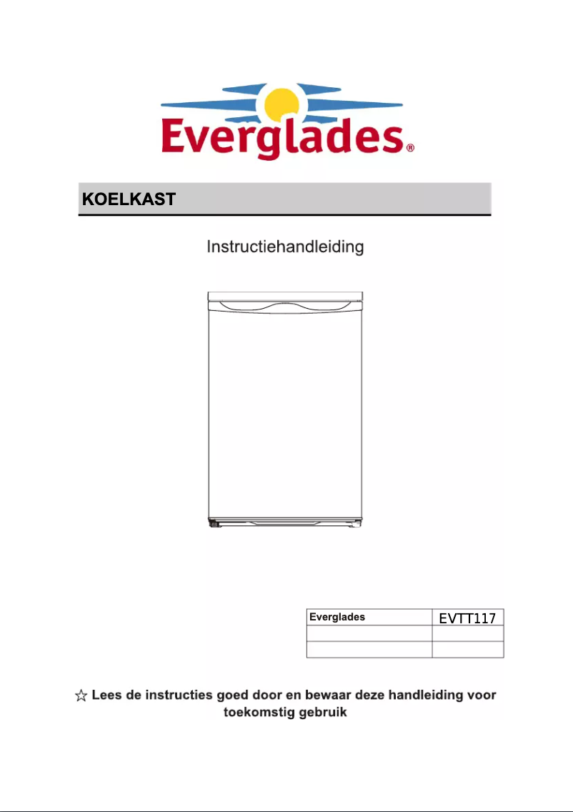 Page 1 of the manual User Manual Everglades EVTT117