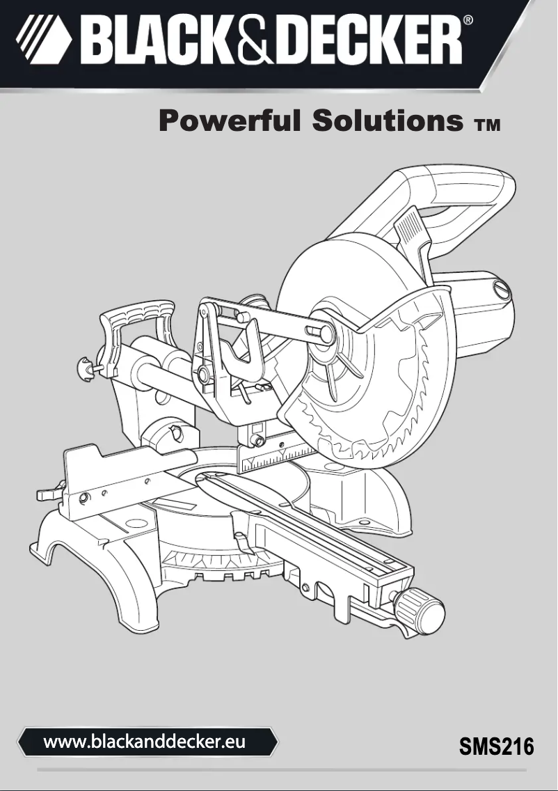 First page image of the manual for SMS216