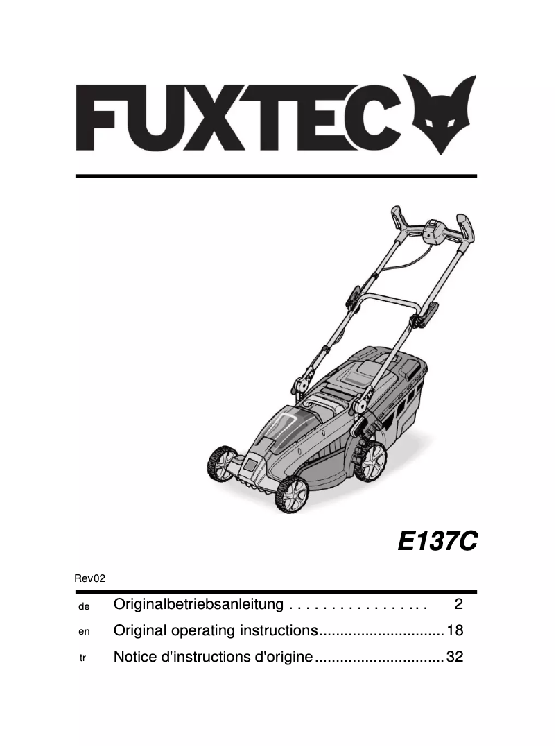 Page 1 of the manual User Manual Fuxtec E137C