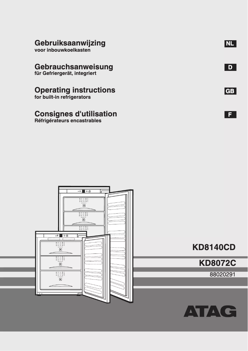 First page image of the manual for KD 8072 C
