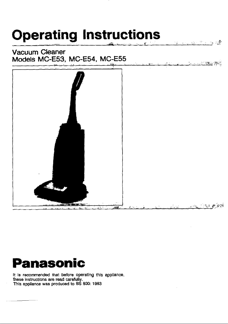 First page image of the manual for MC-E55