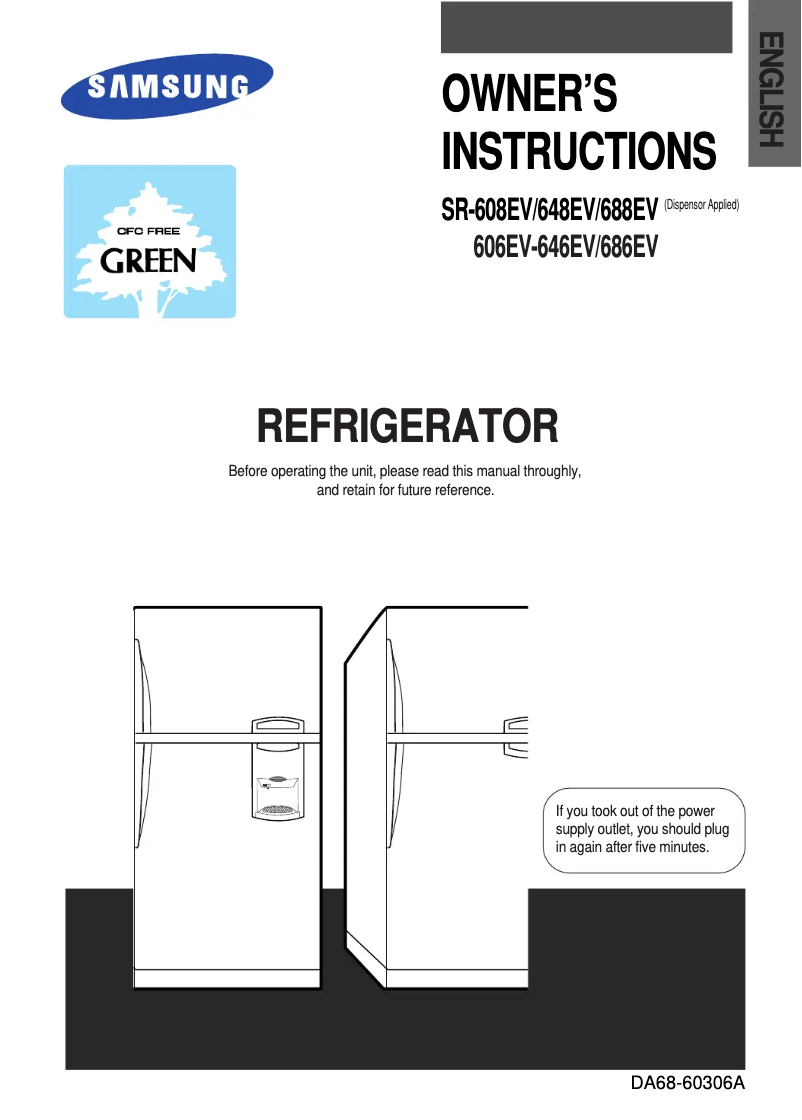 Page 1 of the manual User Manual Samsung SR-608EVSS