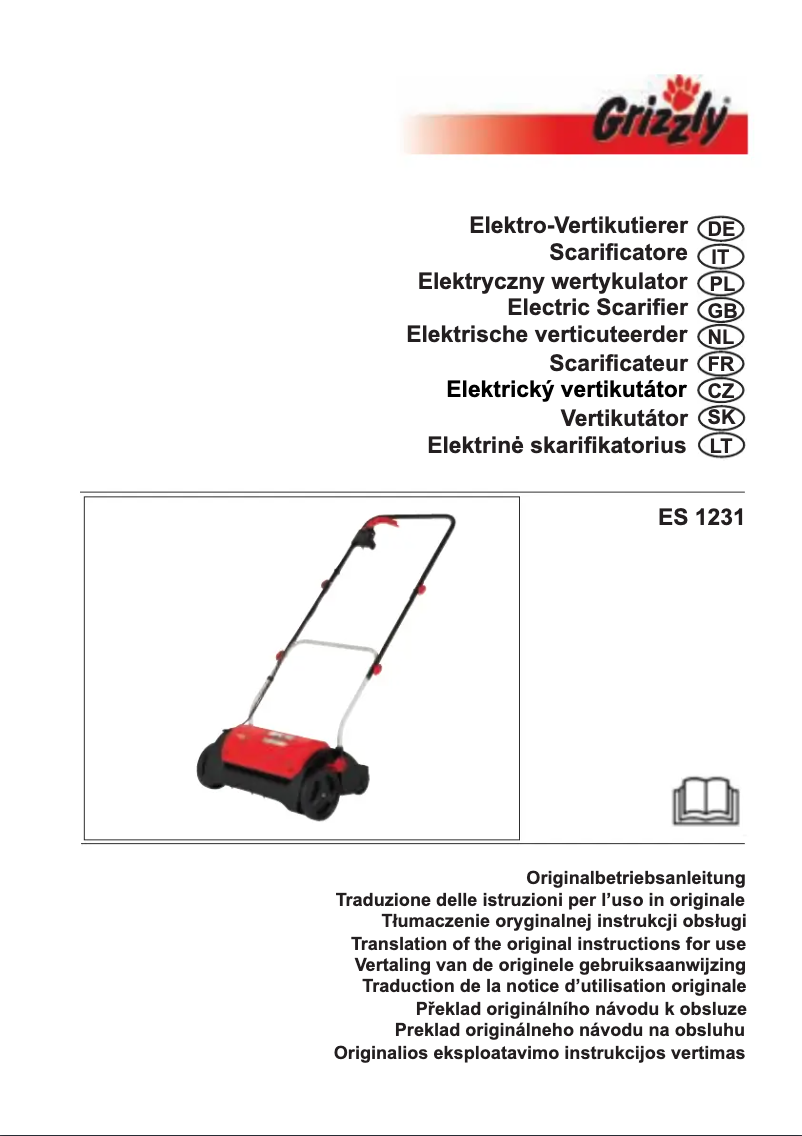 First page image of the manual for ES 1231
