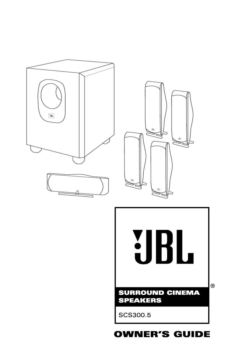 Page 1 of the manual User Manual JBL SCS300.5