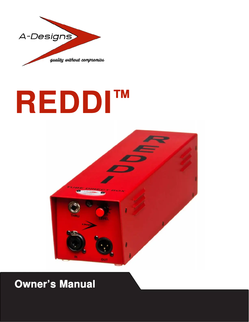 First page image of the manual for REDDI