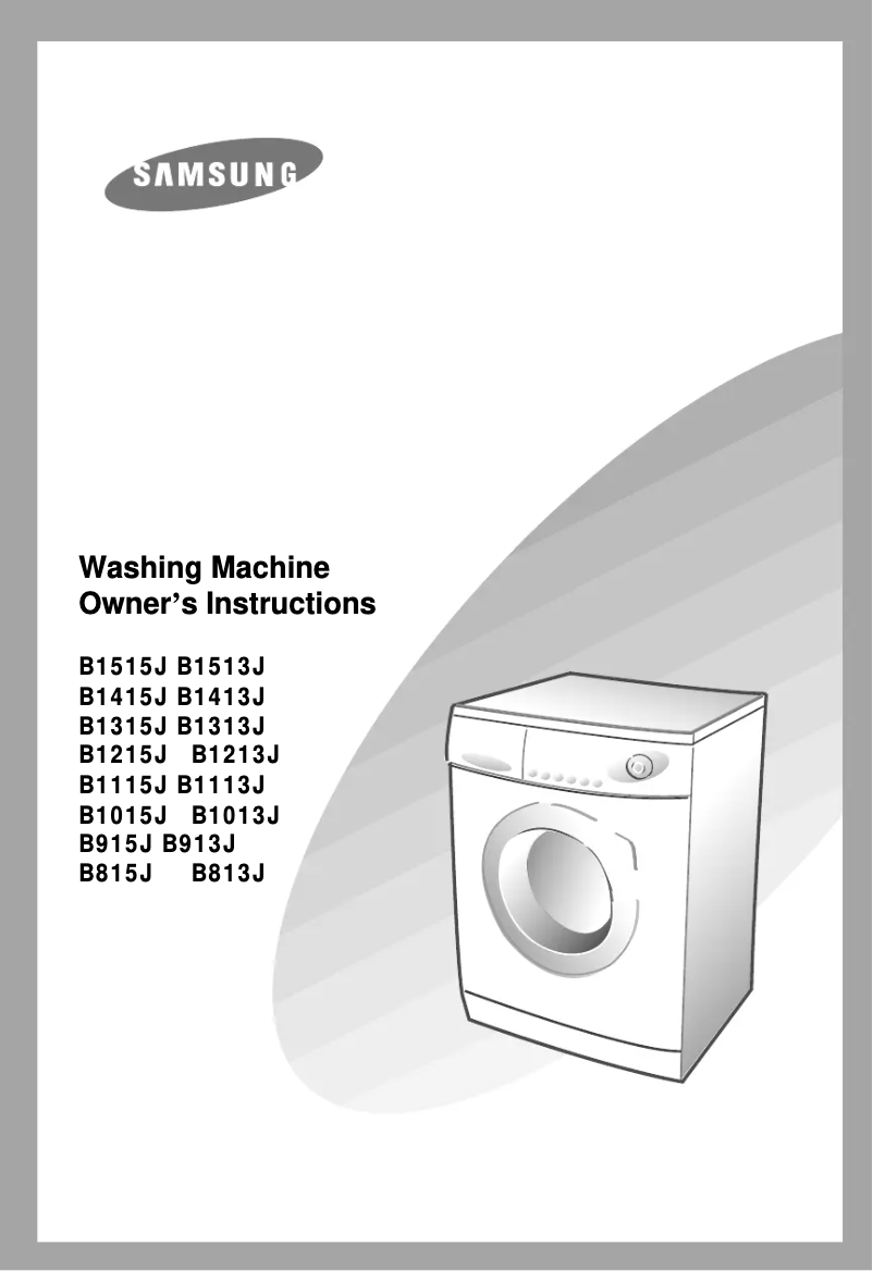 First page image of the manual for B1213J