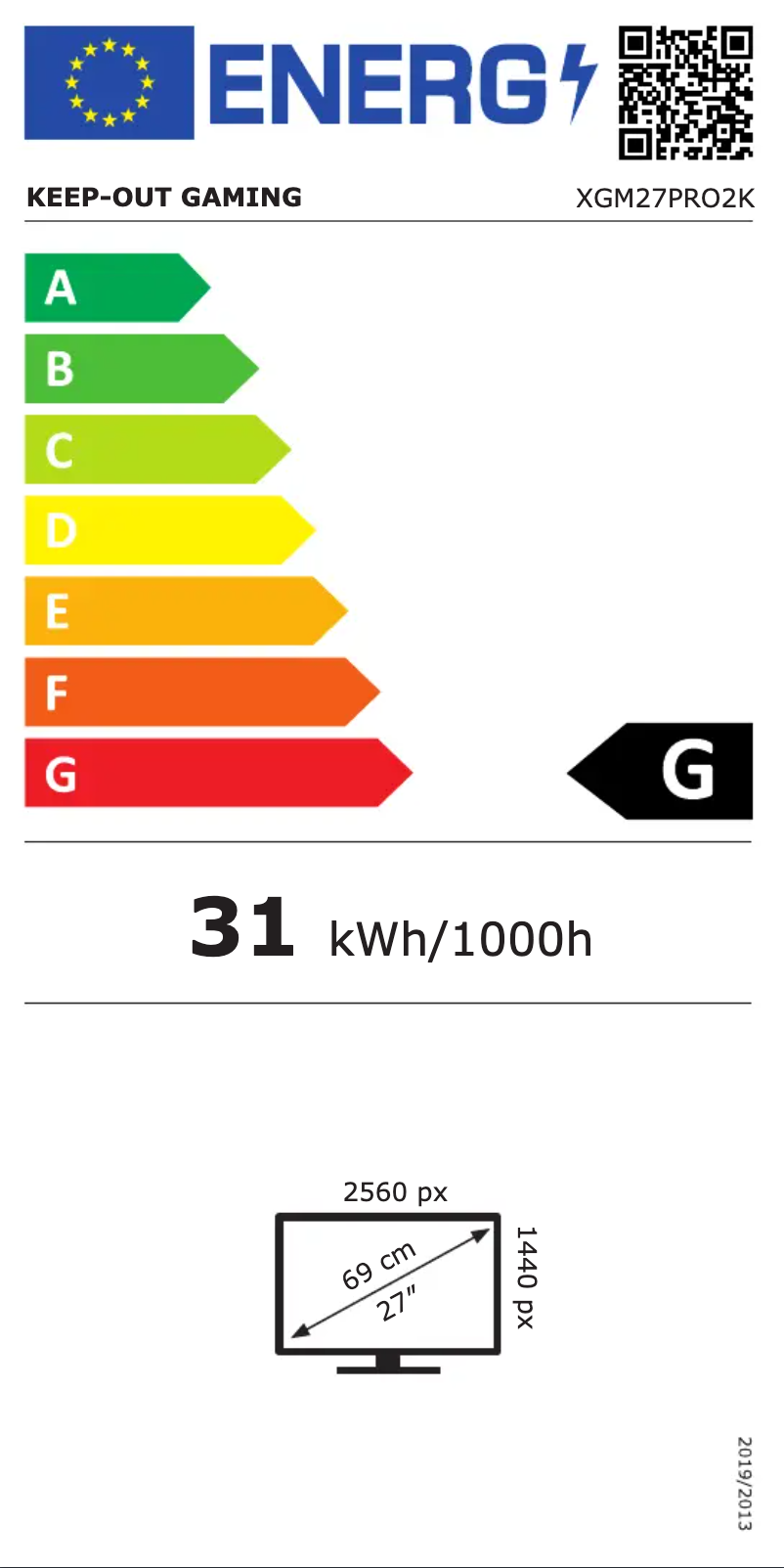 Image de la première page du manuel de l'appareil XGM27PRO2K