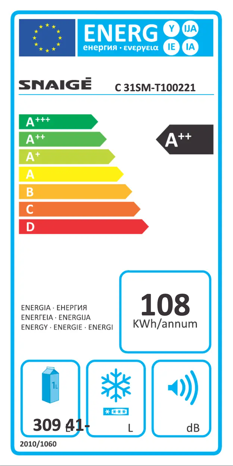 First page image of the manual for Ice Logic C 31SM-T1002F1