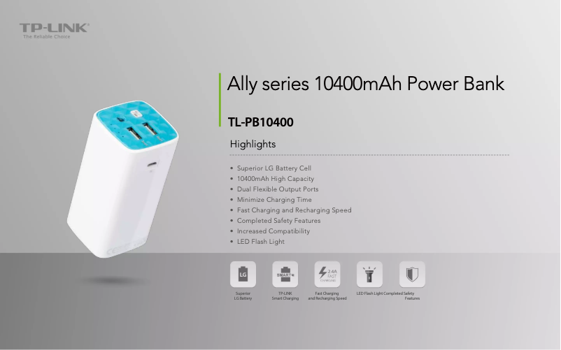 Page 1 of the manual Technical Sheet TP-Link TL-PB10400
