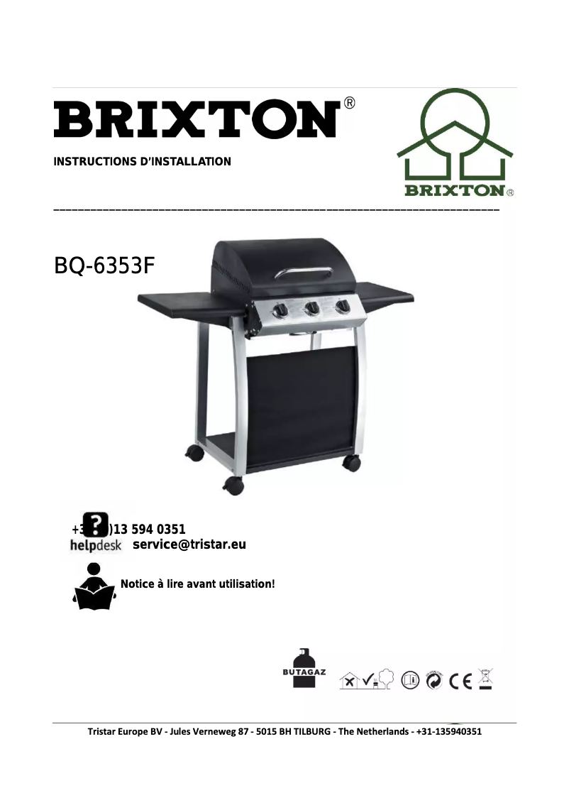 Page 1 of the manual User Manual Brixton BQ-6353