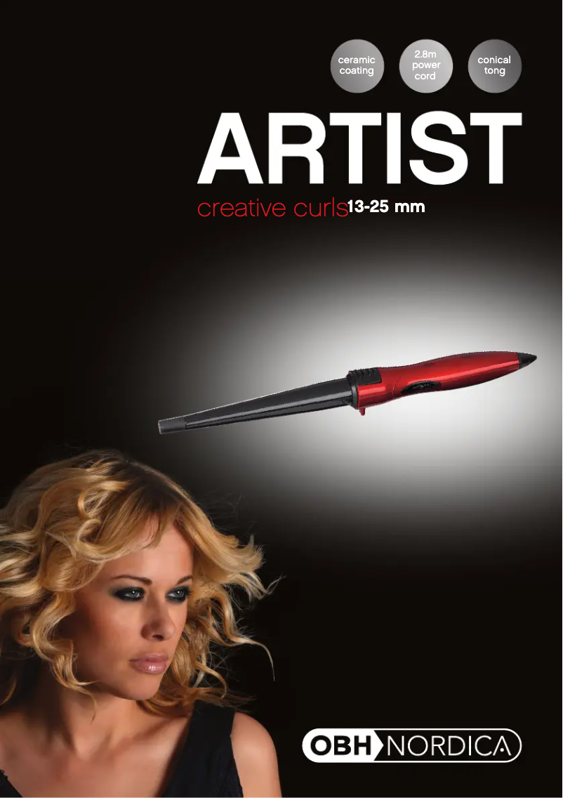 Page 1 of the manual User Manual OBH Nordica Creative Curls