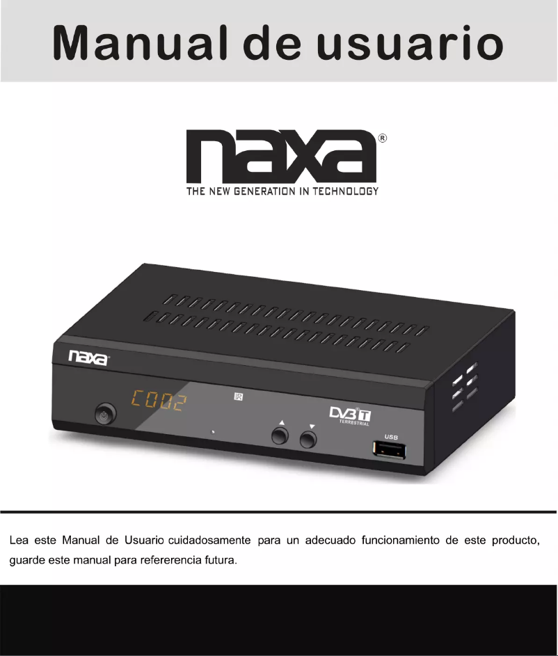Page 1 of the manual User Manual Naxa NT-52