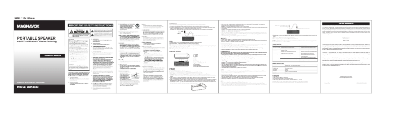 Page 1 of the manual User Manual Magnavox MMA3629