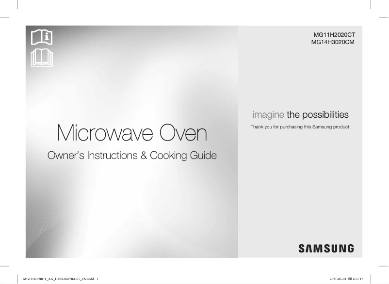 Page 1 of the manual User Manual Samsung MG14H3020CM