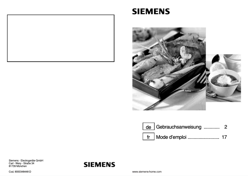First page image of the manual for ER926SB90D