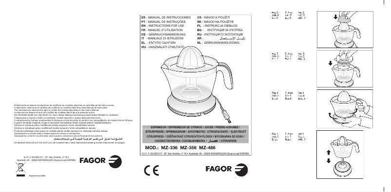 Page 1 of the manual User Manual Fagor MZ-356