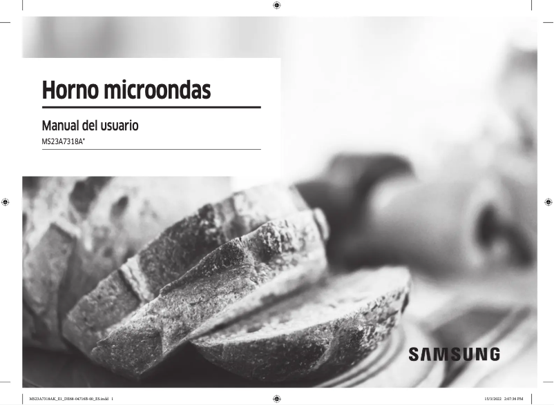 Page 1 of the manual User Manual Samsung MS23A7318AK