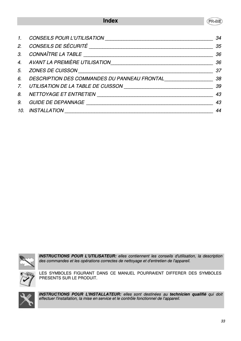 First page image of the manual for SE630TCE