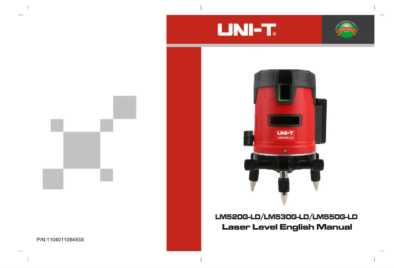 First page image of the manual for LM550G-LD