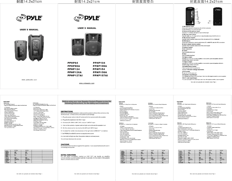 First page image of the manual for PPHP157AI