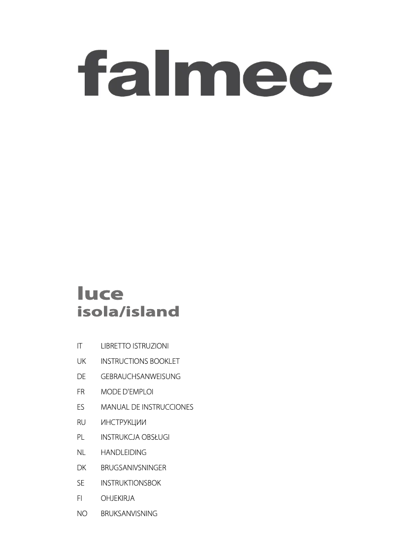 First page image of the manual for Luce