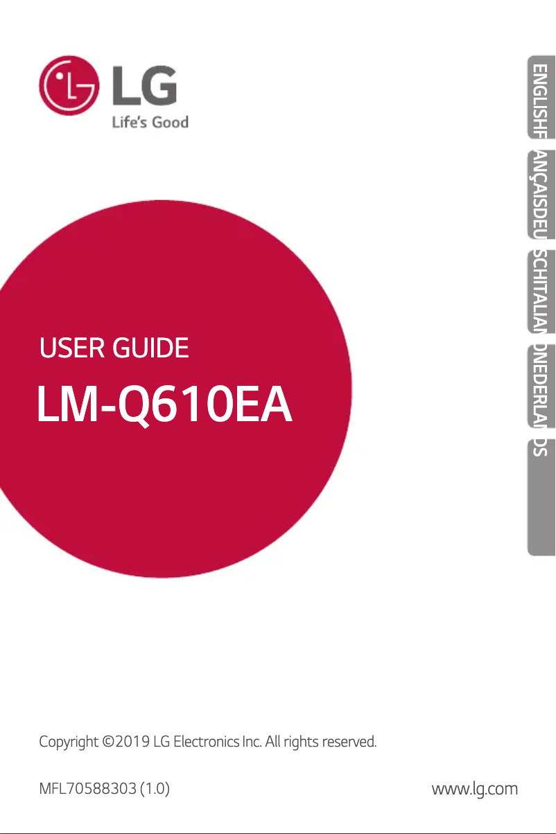 Page 1 of the manual User Manual LG LM-Q610EA
