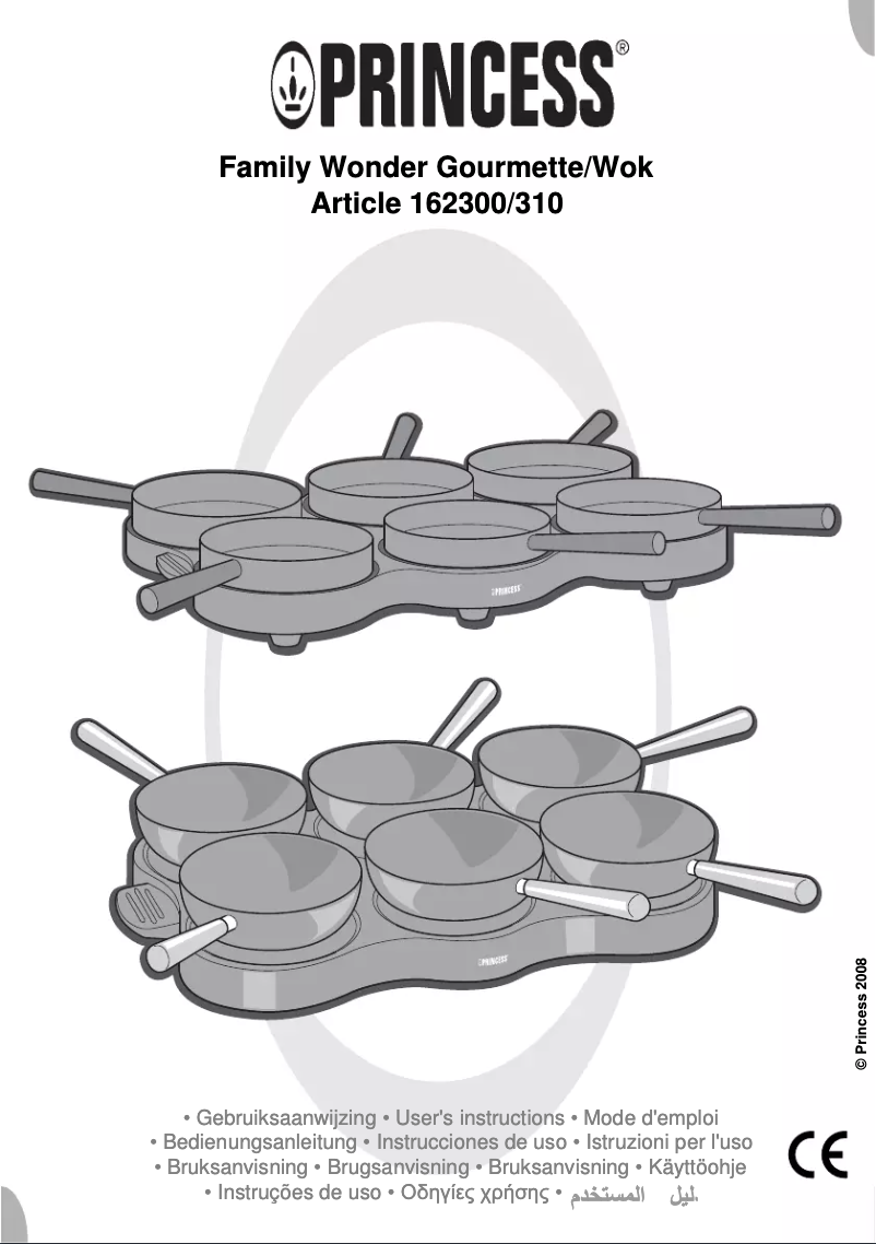 Page 1 of the manual User Manual Princess Family Wonder Wok 162310