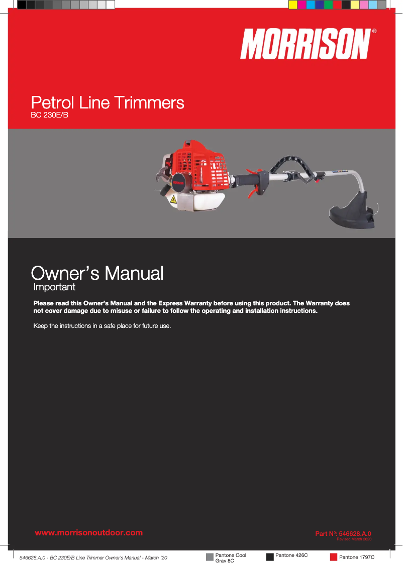 First page image of the manual for BC 230E/B