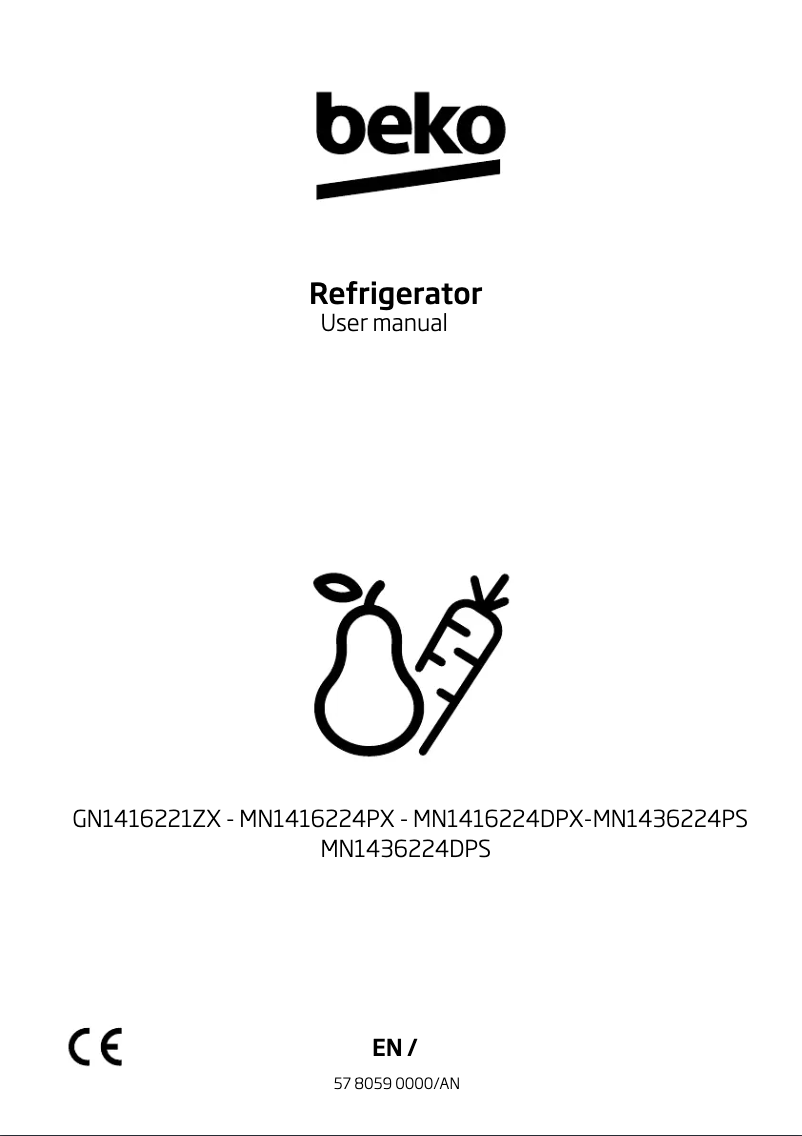 First page image of the manual for MN1436224D