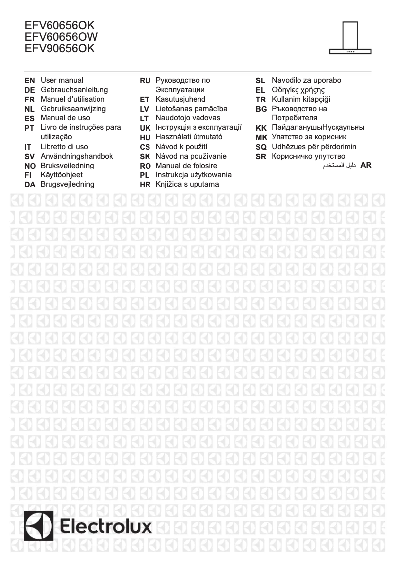 First page image of the manual for EFV90656OK