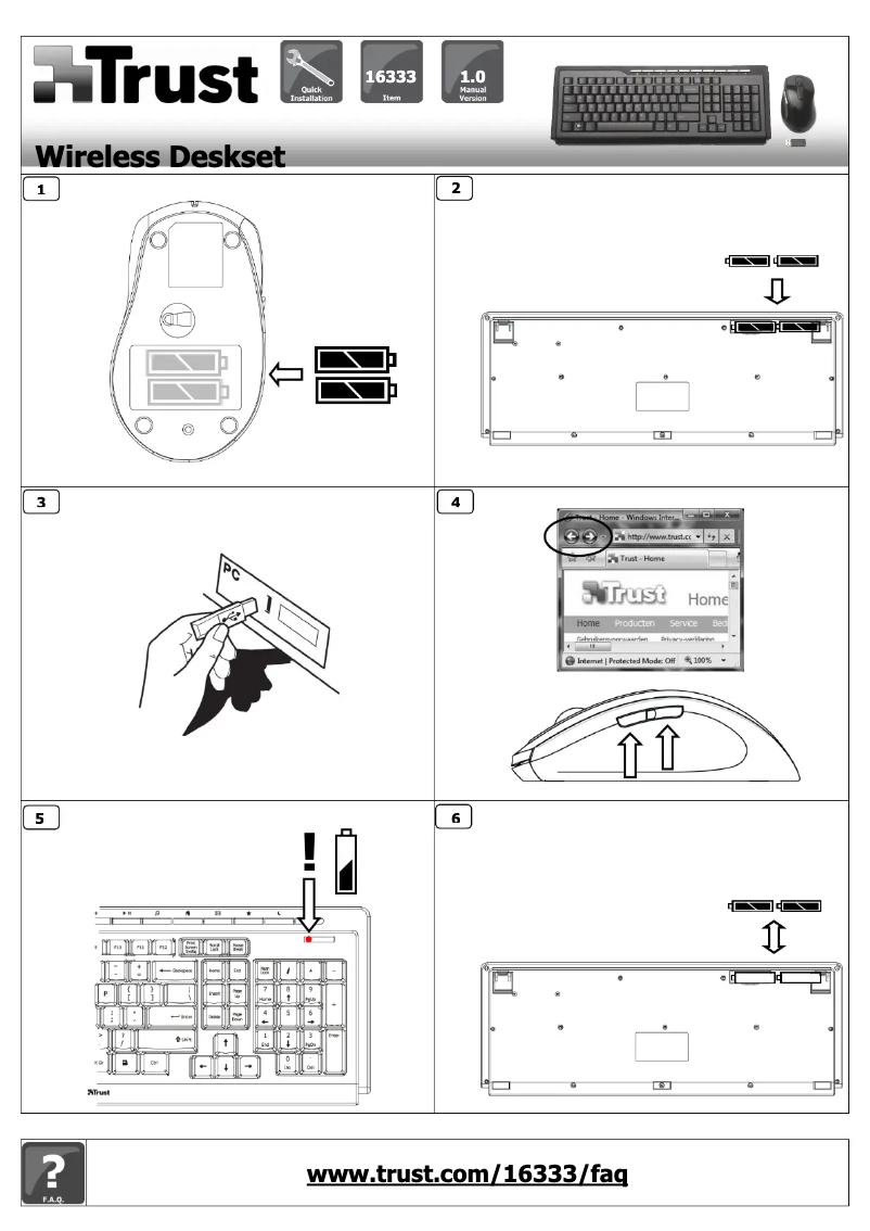 Page 1 of the manual User Manual Trust Media Deskset ES