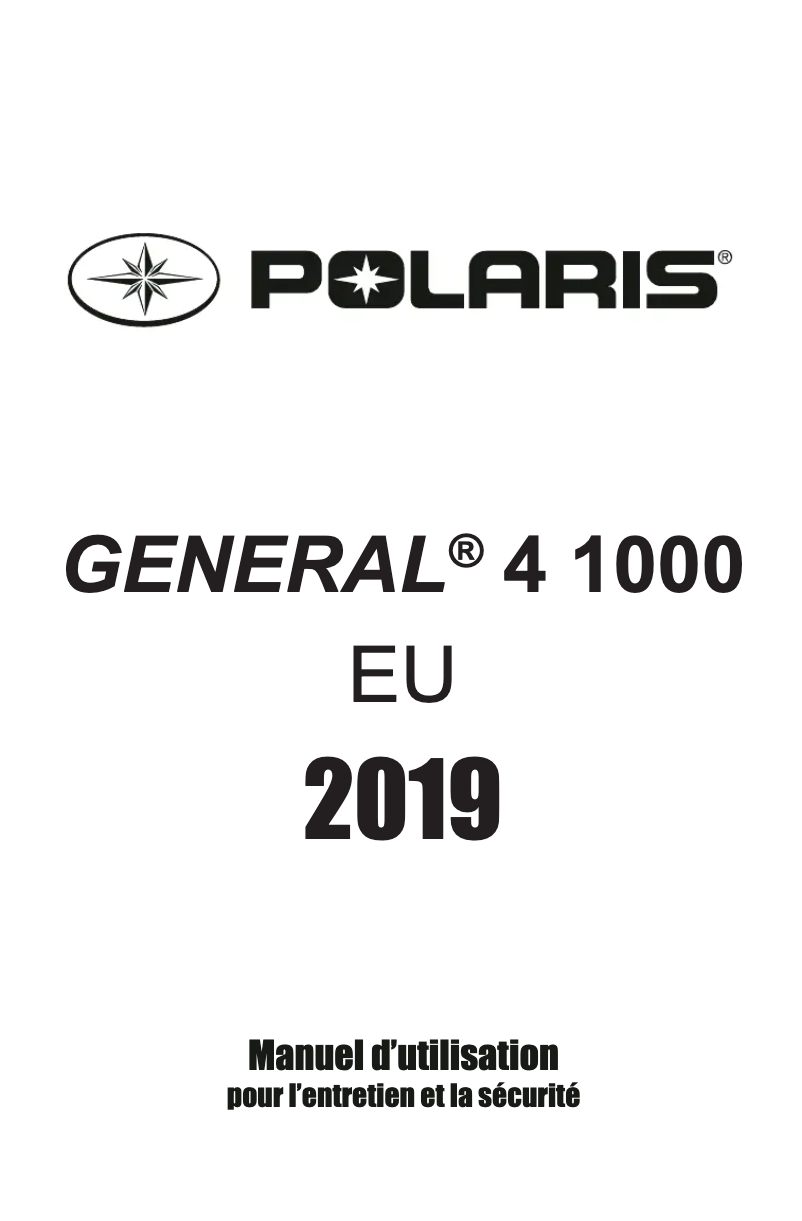 First page image of the manual for General 4 1000 EU (2019)