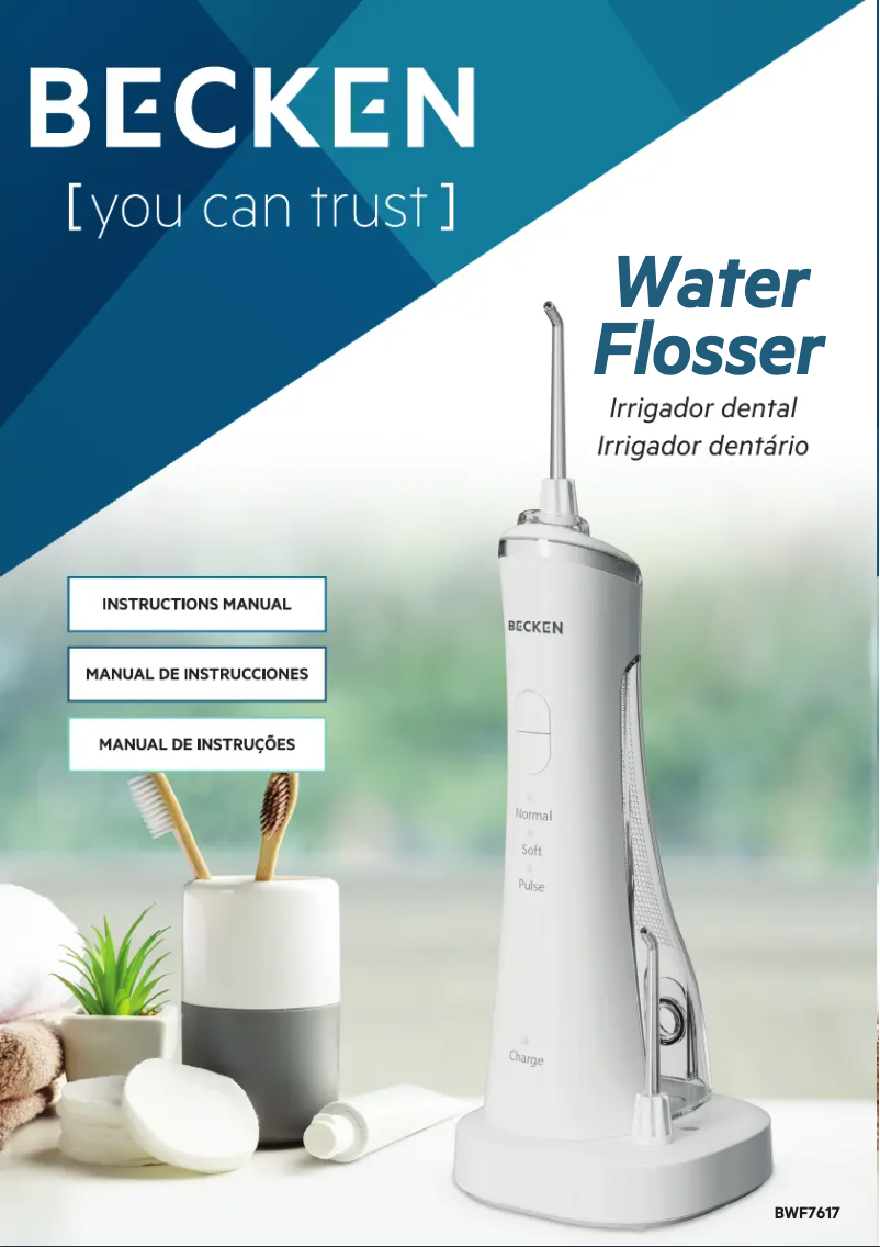 Page 1 of the manual User Manual Becken BWF7617