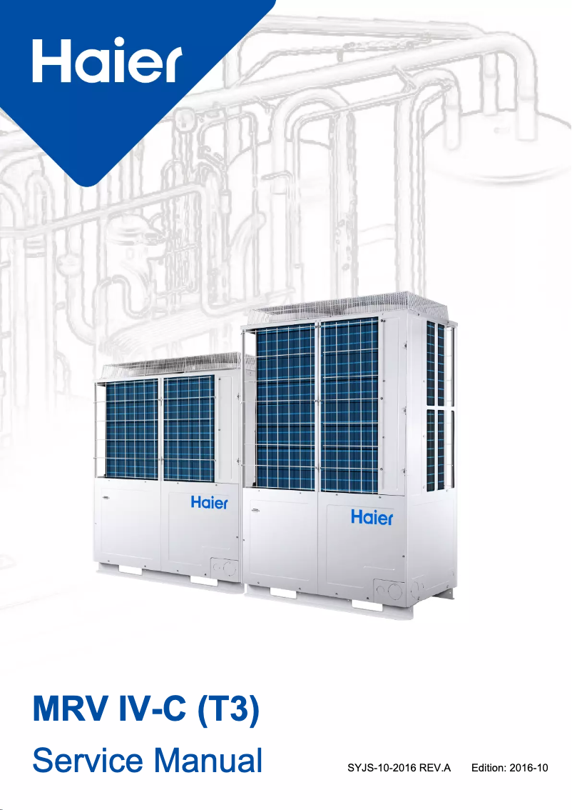 First page image of the manual for MRV IV-C (T3)