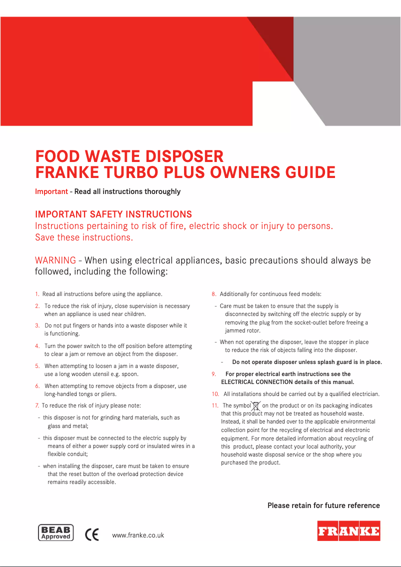 Image de la première page du manuel de l'appareil TP-125B