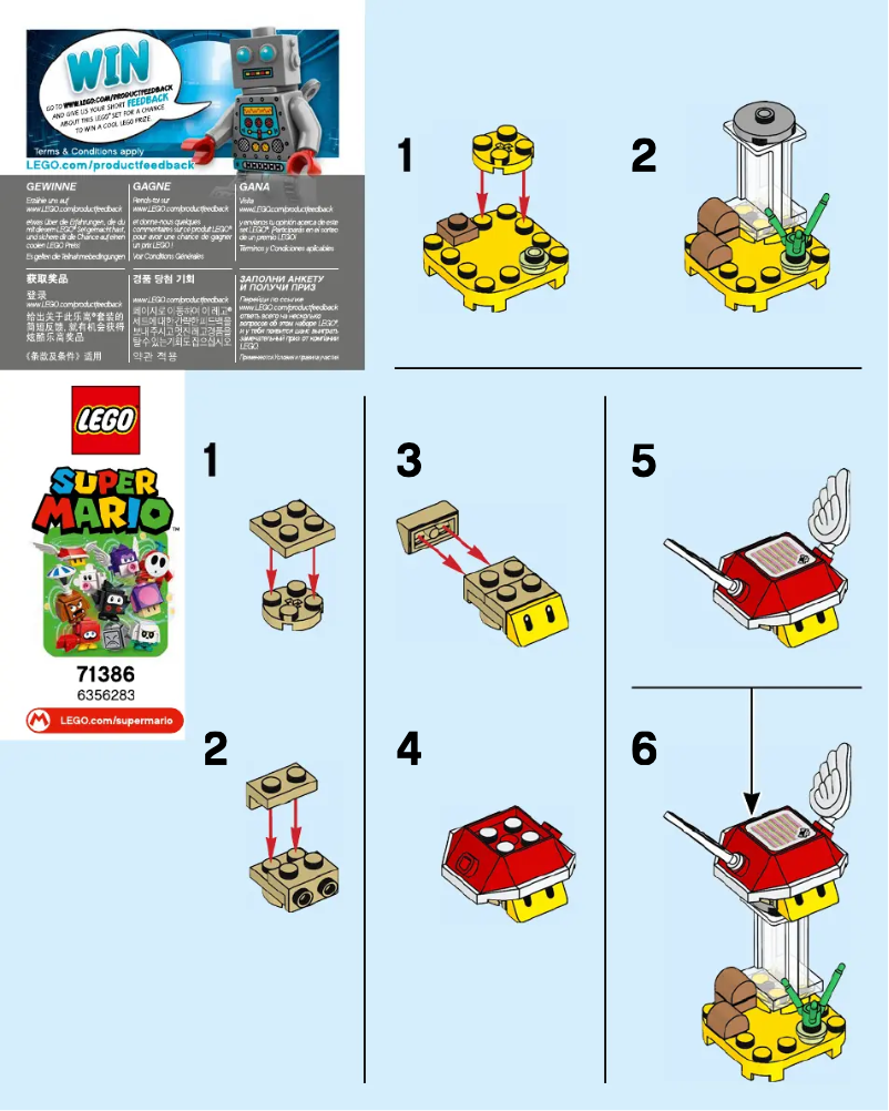 Page 1 of the manual User Manual Lego Super Mario 71386