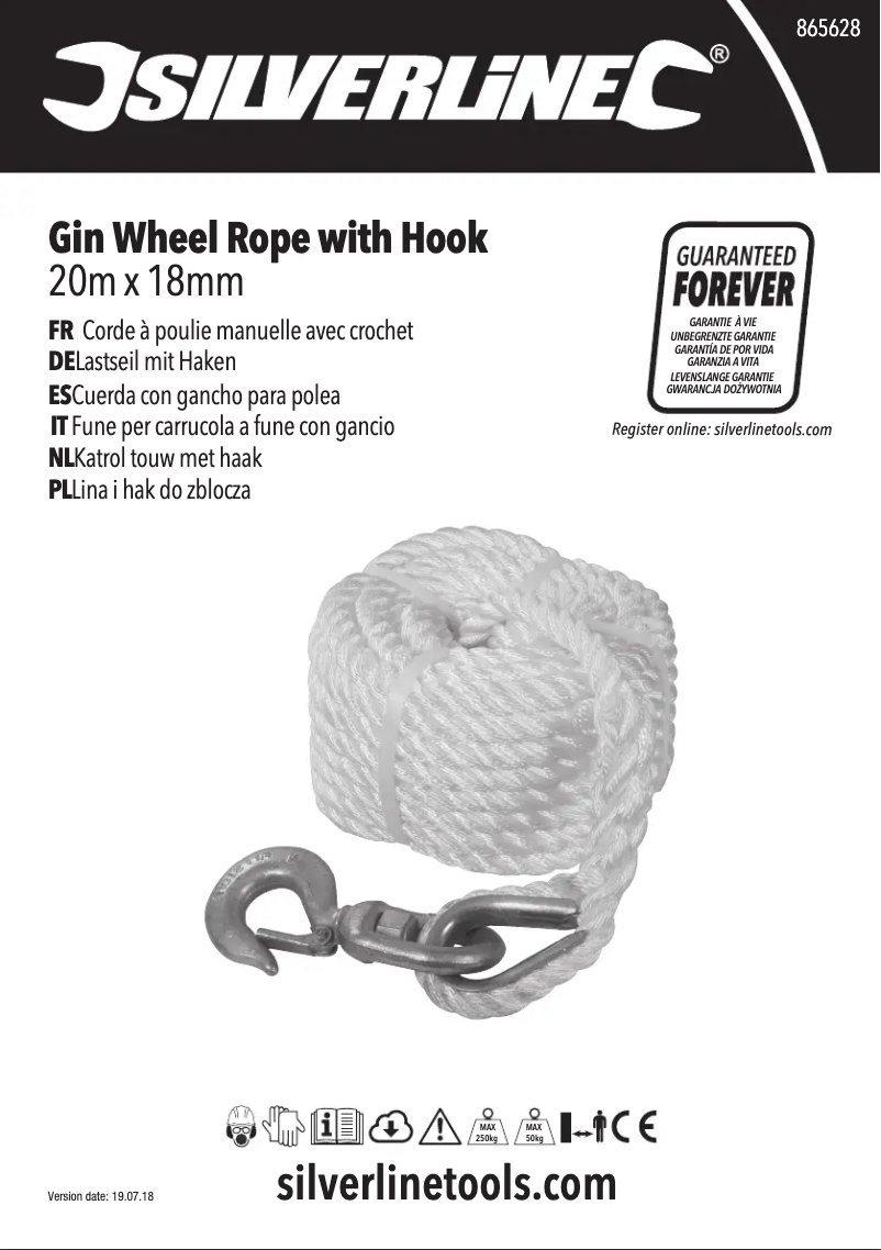 First page image of the manual for 865628