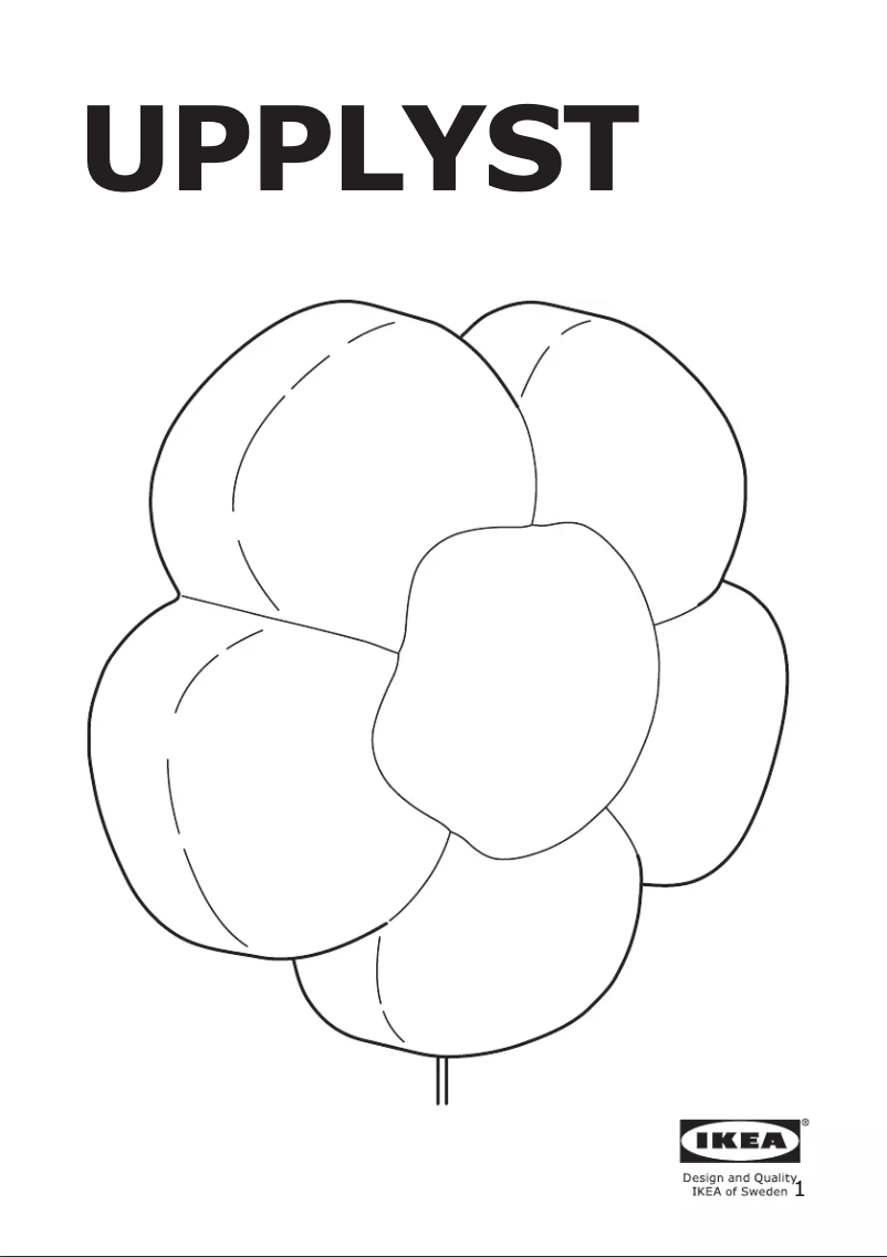 First page image of the manual for UPPLYST