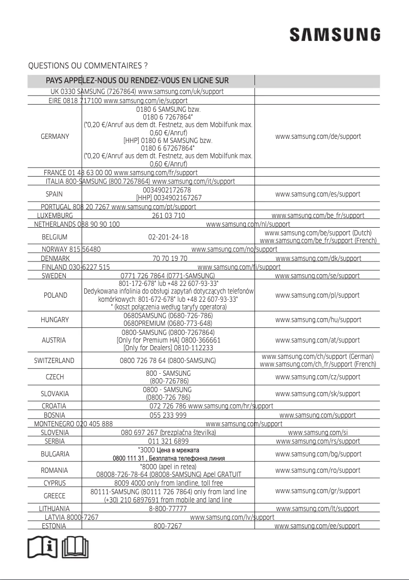 First page image of the manual for AR07MSWSAURN