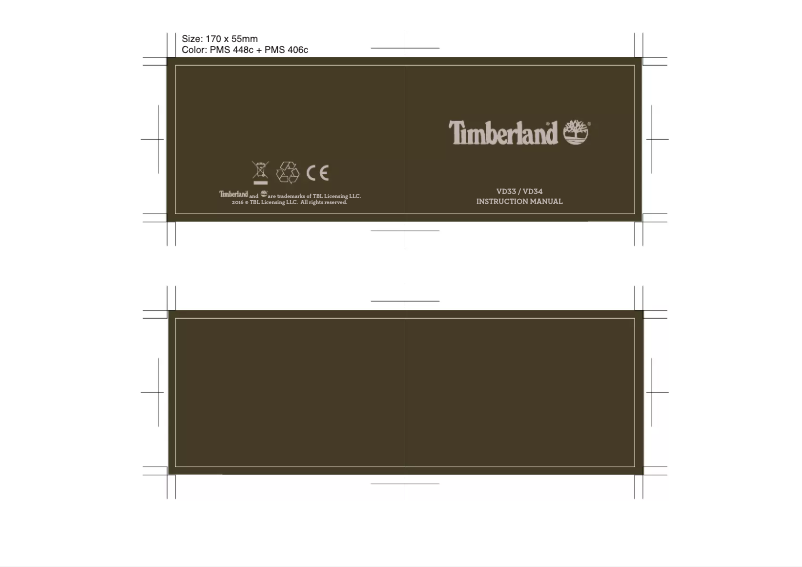 Page 1 of the manual User Manual Timberland Westford TBL.15547
